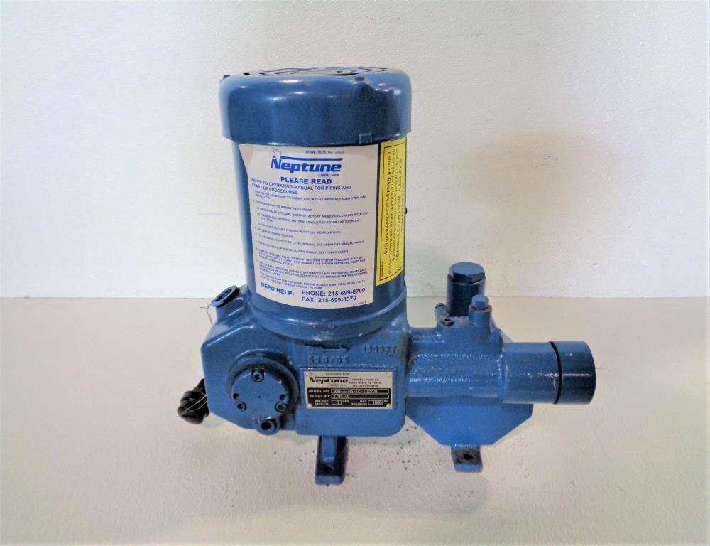 Neptune Metering Pump 500-A-N3-EC-100728 with Leeson 1/3 HP Motor